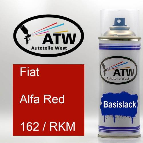 Fiat, Alfa Red, 162 / RKM: 400ml Sprühdose, von ATW Autoteile West.